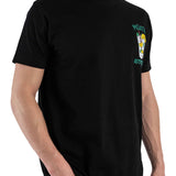 T-shirt ricamo mojito addicted nero