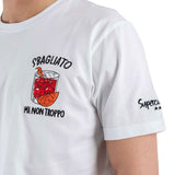 T-shirt ricamo sbagliato ma non troppo bianco