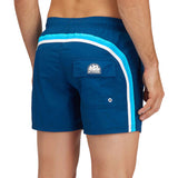 Short mare elastic waist bluette