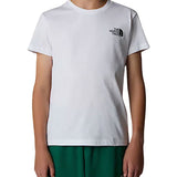 T-shirt manica corta box logo bianco