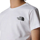 T-shirt manica corta box logo bianco