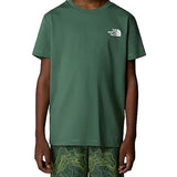 T-shirt manica corta box logo verde