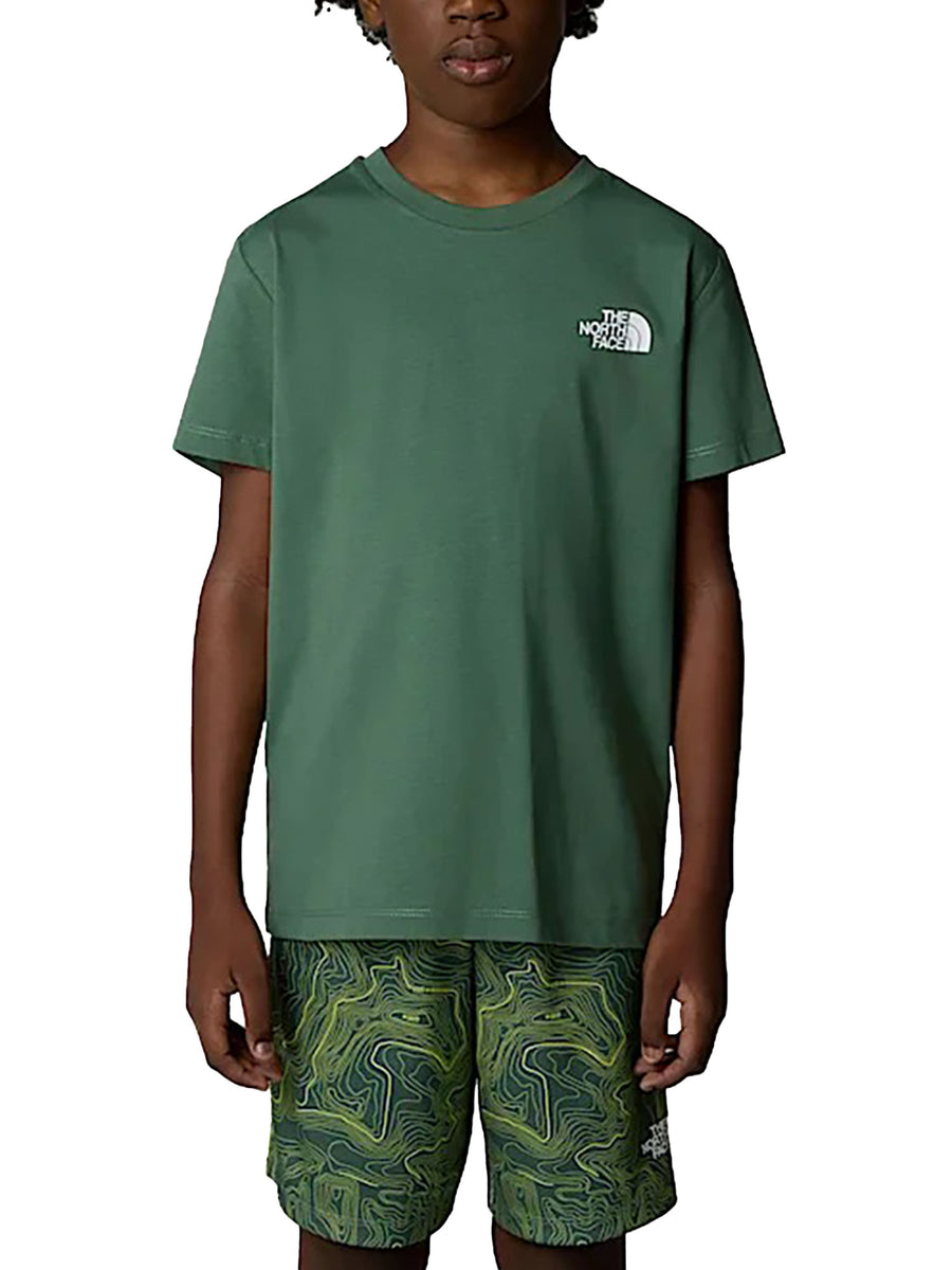 T-shirt manica corta box logo verde
