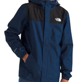Giubbino zip cappuccio Antora blu