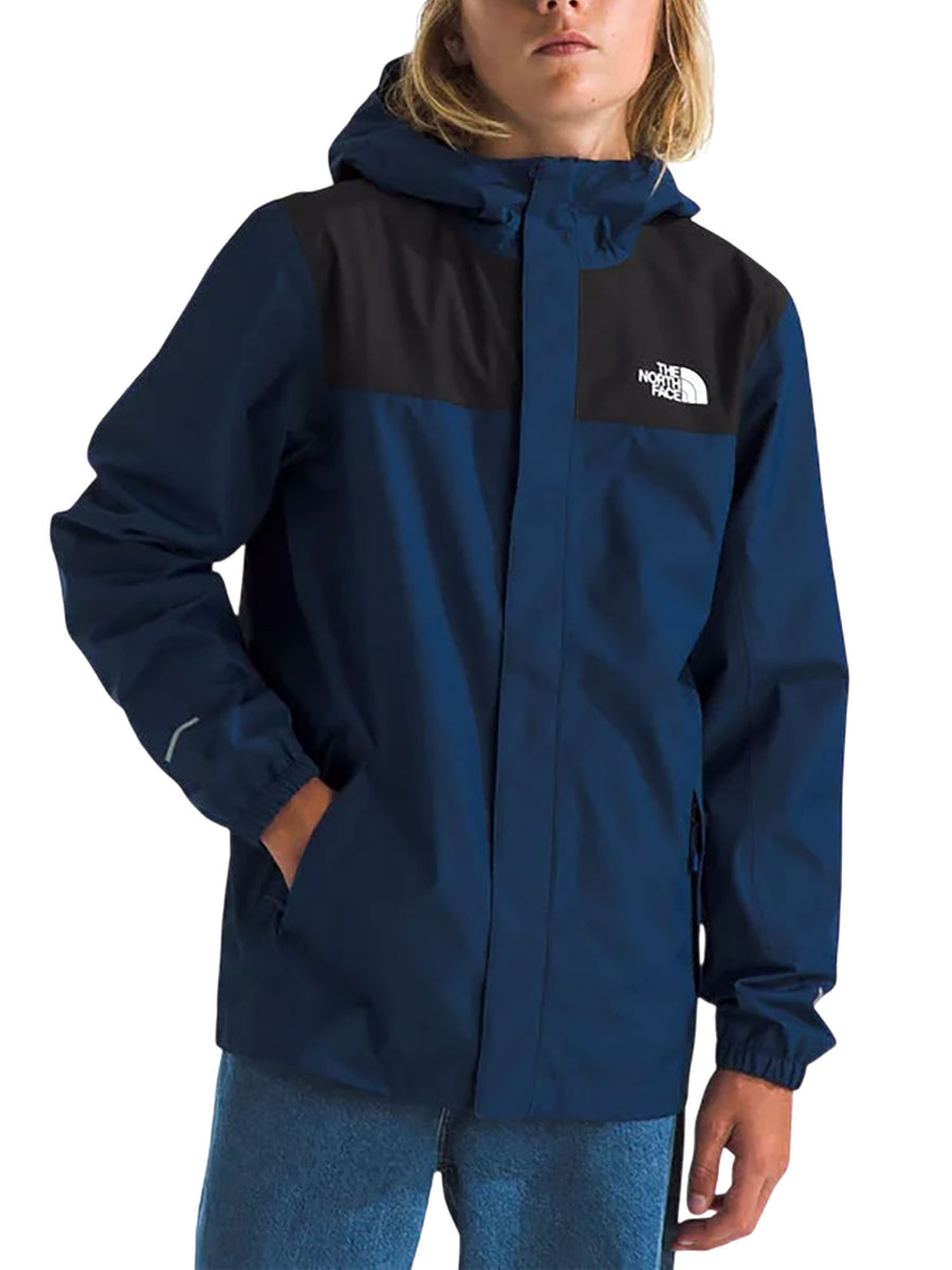 Giubbino zip cappuccio Antora blu