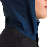 Giubbino zip cappuccio Antora blu