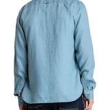 Camicia in lino Mill Brook celeste