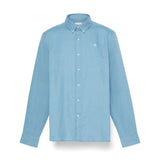 Camicia in lino Mill Brook celeste