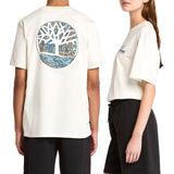 T-shirt con Grafica posteriore panna