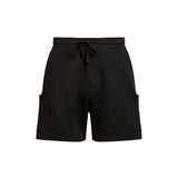 Shorts TJM regular fit e logo badge nero