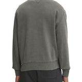 Felpa Varsity relaxed fit effetto sbiadito nero