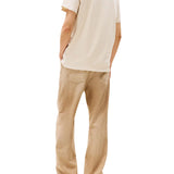 T-shirt TJM regular fit e logo badge beige