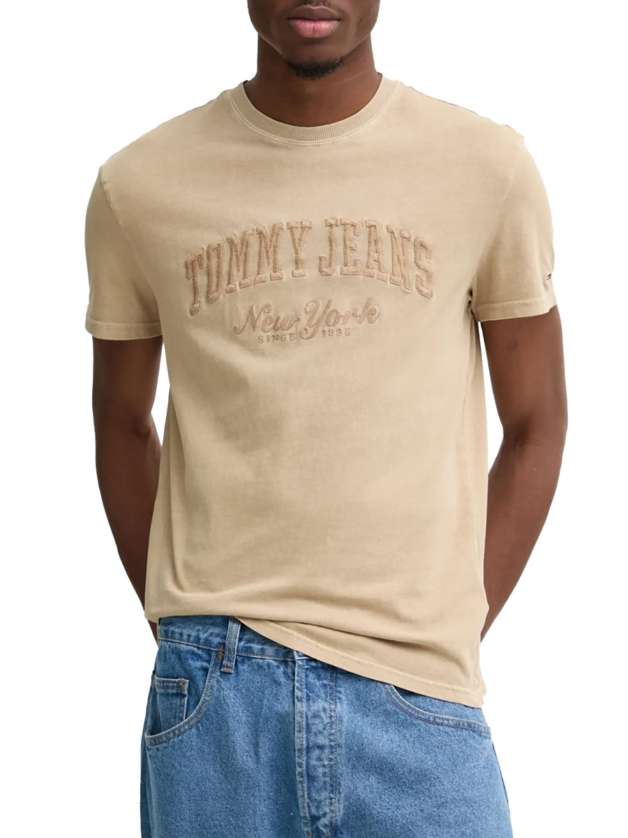 T-shirt logo varsity vintage beige