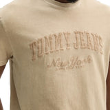 T-shirt logo varsity vintage beige