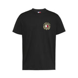 T-shirt Iconica logo crest nero