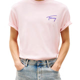 T-shirt TJM faded graphic sul retro rosa
