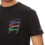 T-shirt TJM logo twisted signature nero