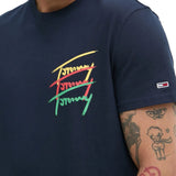 T-shirt TJM logo twisted signature blu