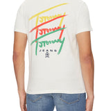 T-shirt TJM logo twisted signature ecrù