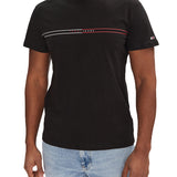 T-shirt TJM entry graphic logo nero