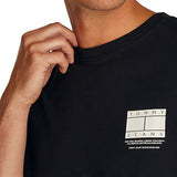 T-shirt TJM logo DNA graphic sul petto nero