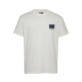 T-shirt TJM logo DNA graphic sul petto ecrù