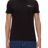 T-shirt TJM stampa dna graphic sul retro nero