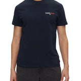 T-shirt TJM stampa dna graphic sul retro blu