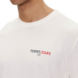 T-shirt TJM stampa dna graphic sul retro bianco