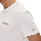 T-shirt TJM stampa dna graphic sul retro bianco