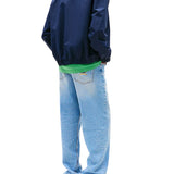 Giubbino zip e bottoni DNA collar blu