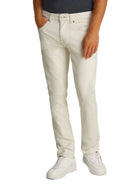 Jeans slim fit scanton in denim color bianco
