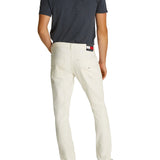 Jeans slim fit scanton in denim color bianco