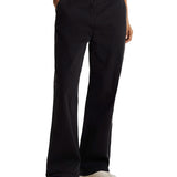 Pantaloni Mia relaxed fit dritti a vita media in denim nero