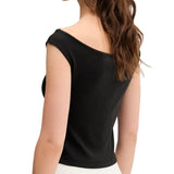 T-shirt Tjw slim fit con scollatura a barca nero