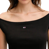 T-shirt Tjw slim fit con scollatura a barca nero