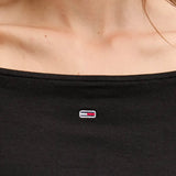 T-shirt Tjw slim fit con scollatura a barca nero