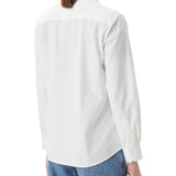 Camicia Tjw pinstripe in popeline ecrù