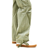 Pantaloni cargo relaxed fit a vita media verde