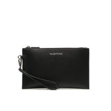 Pochette Marnier trama saffiano con cinghia da polso nero