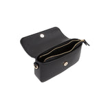 Borsa a tracolla flap Ivy nero