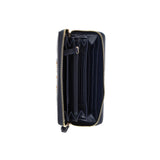 Portafogli zip around Divina blu navy