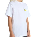 T-shirt stampa hasta la shaka bianco