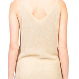 Top lurex beige