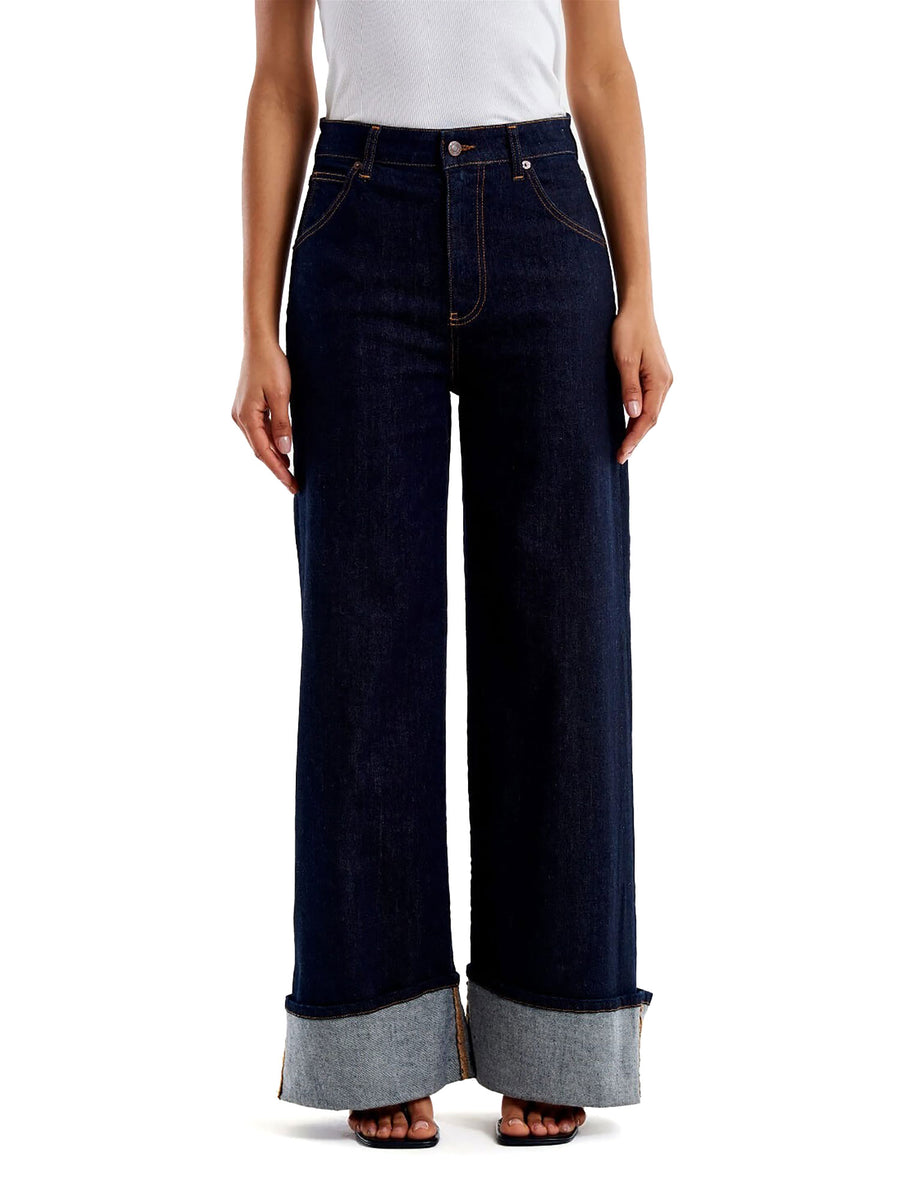 Jeans wide fit denim scuro