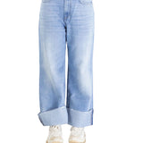 Jeans flare Kendall denim chiaro