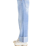 Jeans flare Kendall denim chiaro