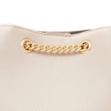 Borsa a secchiello Calvin Klein con tracolla a catena beige