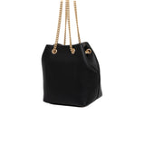 Borsa a secchiello Calvin Klein con tracolla a catena nero