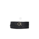 Cinta fibbia CK reversibile nero